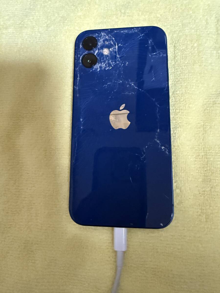 送料無料 iPhone 12 64GB 背面ガラス割れ バッテリー容量91% SIM 送料無料 iPhone 12 64GB 背面ガラス割れ バッテリー容量91% SIM