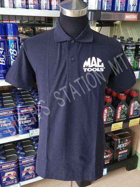 MACTOOL'S マックツール 6oz マックロゴ ポロシャツ ネイビー XLサイズ Tシャツ シンプルなロゴポロシャツ マックツールズ 管理L