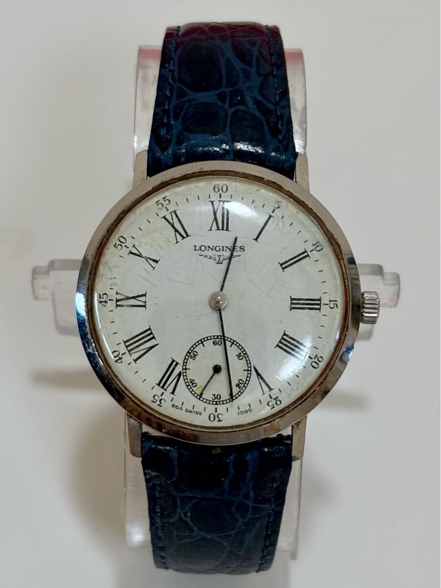☆ LONGINES ロンジン 手巻き 864 1095 ローマン 白文字盤 17石 ☆ LONGINES ロンジン 手巻き 864 1095 ローマン 白文字盤 17石