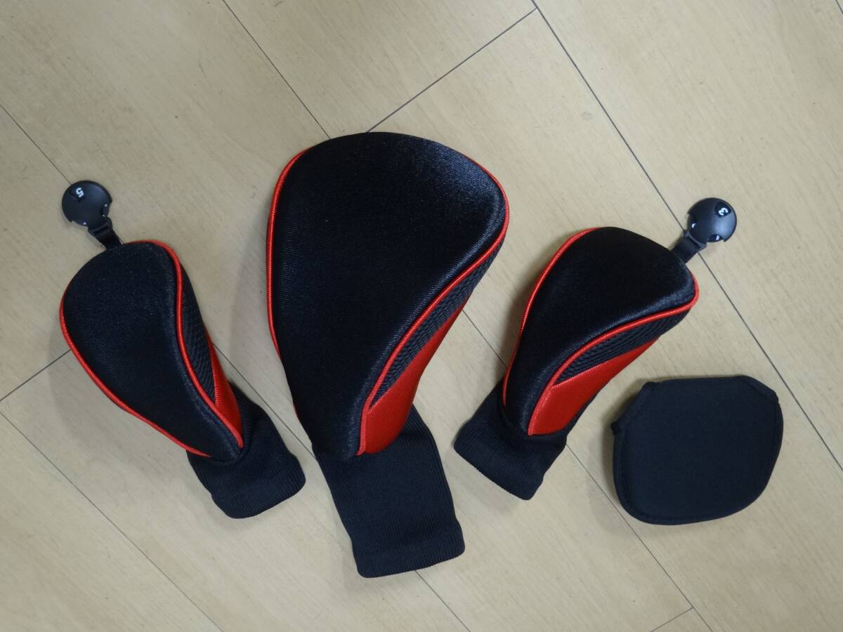 新品ヘッドカバ-、キャディ-バッグとコラボ