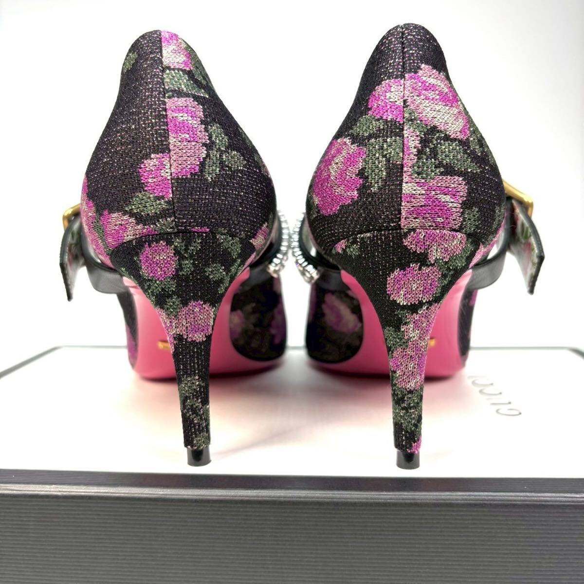 GUCCI グッチ パンプス ビジュー フラワー 花柄 36 23 0cm GUCCI グッチ パンプス ビジュー フラワー 花柄 36 23 0cm