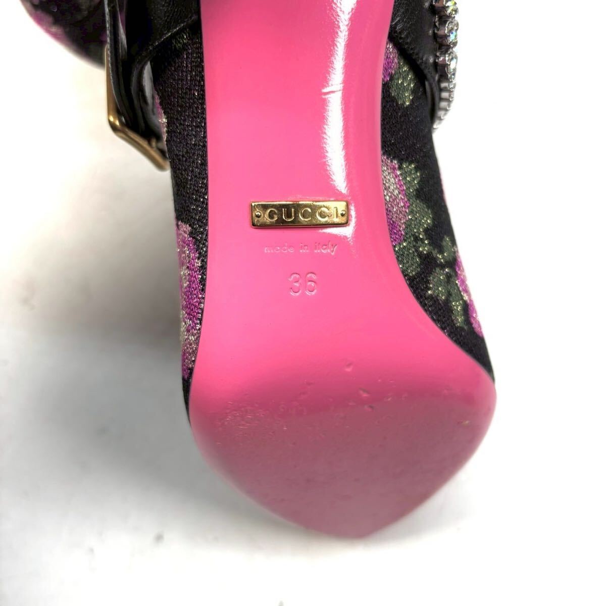 GUCCI グッチ パンプス ビジュー フラワー 花柄 36 23 0cm GUCCI グッチ パンプス ビジュー フラワー 花柄 36 23 0cm
