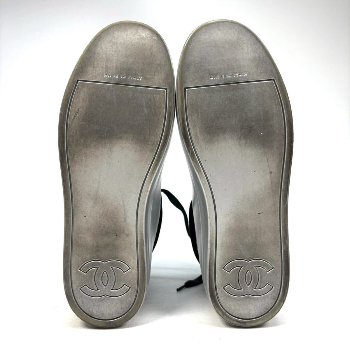 CHANEL シャネル ハイカットスニーカー ベロア 36 23 0cm CHANEL シャネル ハイカットスニーカー ベロア 36 23 0cm