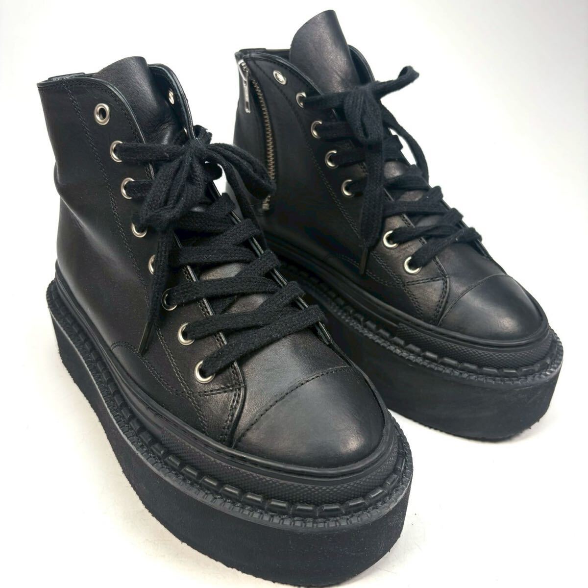 美品 Y's ワイズ ヨウジヤマモト yoji Yamamoto 厚底 レース 美品 Y's ワイズ ヨウジヤマモト yoji Yamamoto 厚底 レース