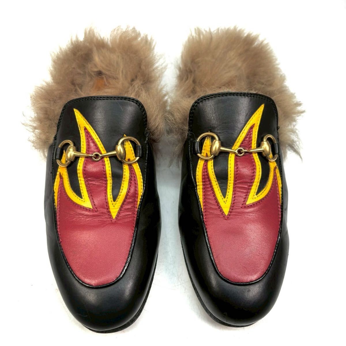 GUCCI グッチ ファイヤーパッチ ホースビット ミュール プリンス GUCCI グッチ ファイヤーパッチ ホースビット ミュール プリンス