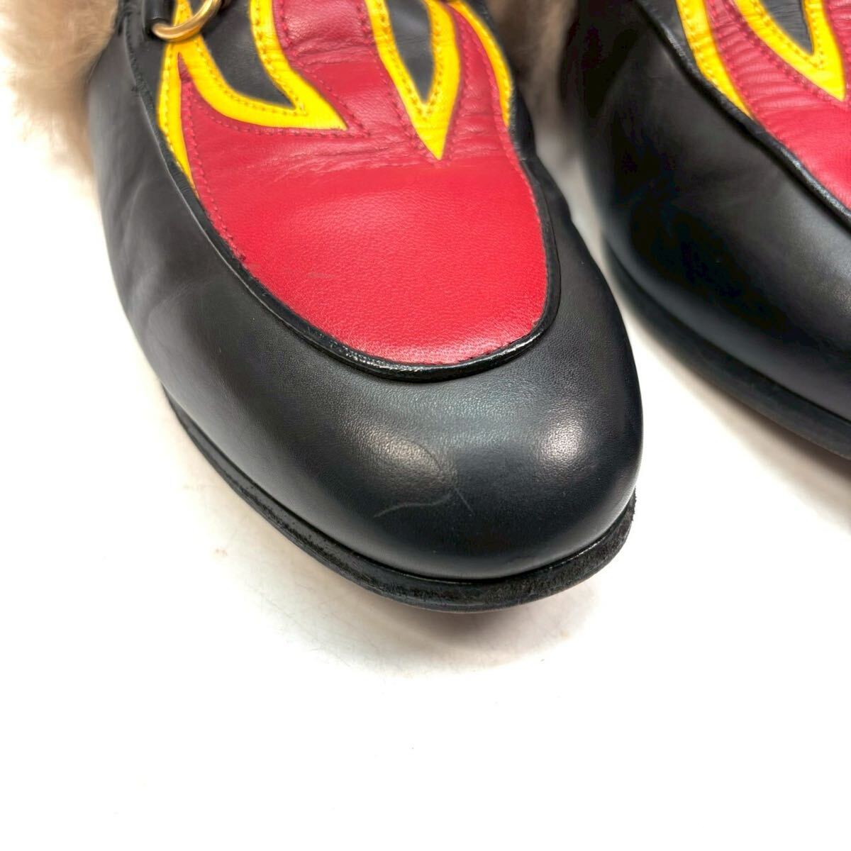 GUCCI グッチ ファイヤーパッチ ホースビット ミュール プリンス GUCCI グッチ ファイヤーパッチ ホースビット ミュール プリンス