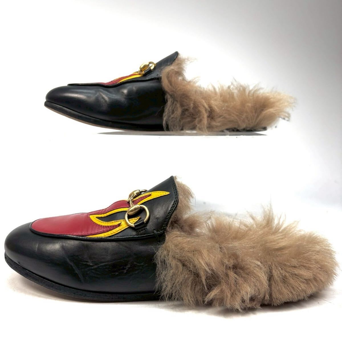 GUCCI グッチ ファイヤーパッチ ホースビット ミュール プリンス GUCCI グッチ ファイヤーパッチ ホースビット ミュール プリンス