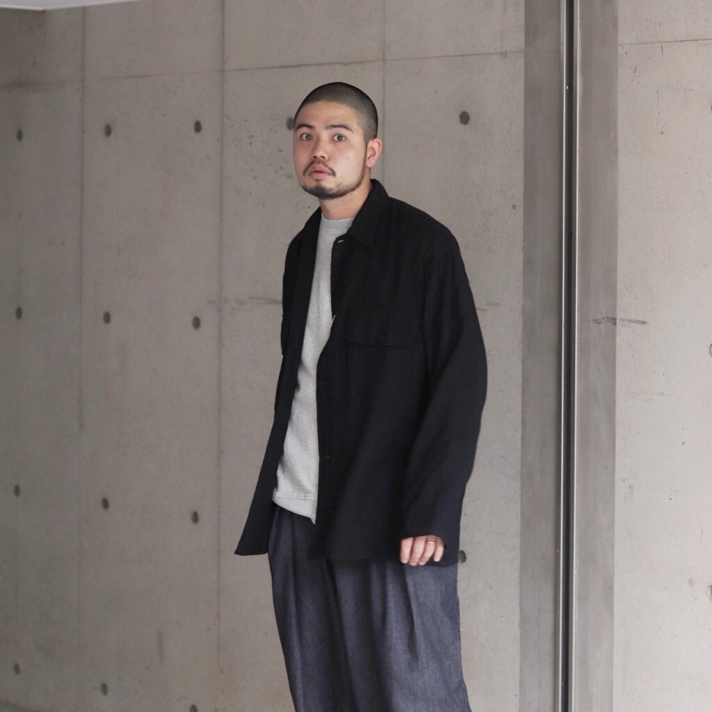 20AW COMOLI カシミヤ和紙 C P O シャツジャケット S03-02007 3 20AW COMOLI カシミヤ和紙 C P O シャツジャケット S03-02007 3