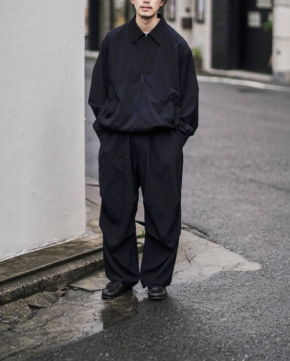 23AW COMOLI ウールスイングトップ 2 NAVY トラックジャケット 23AW COMOLI ウールスイングトップ 2 NAVY トラックジャケット