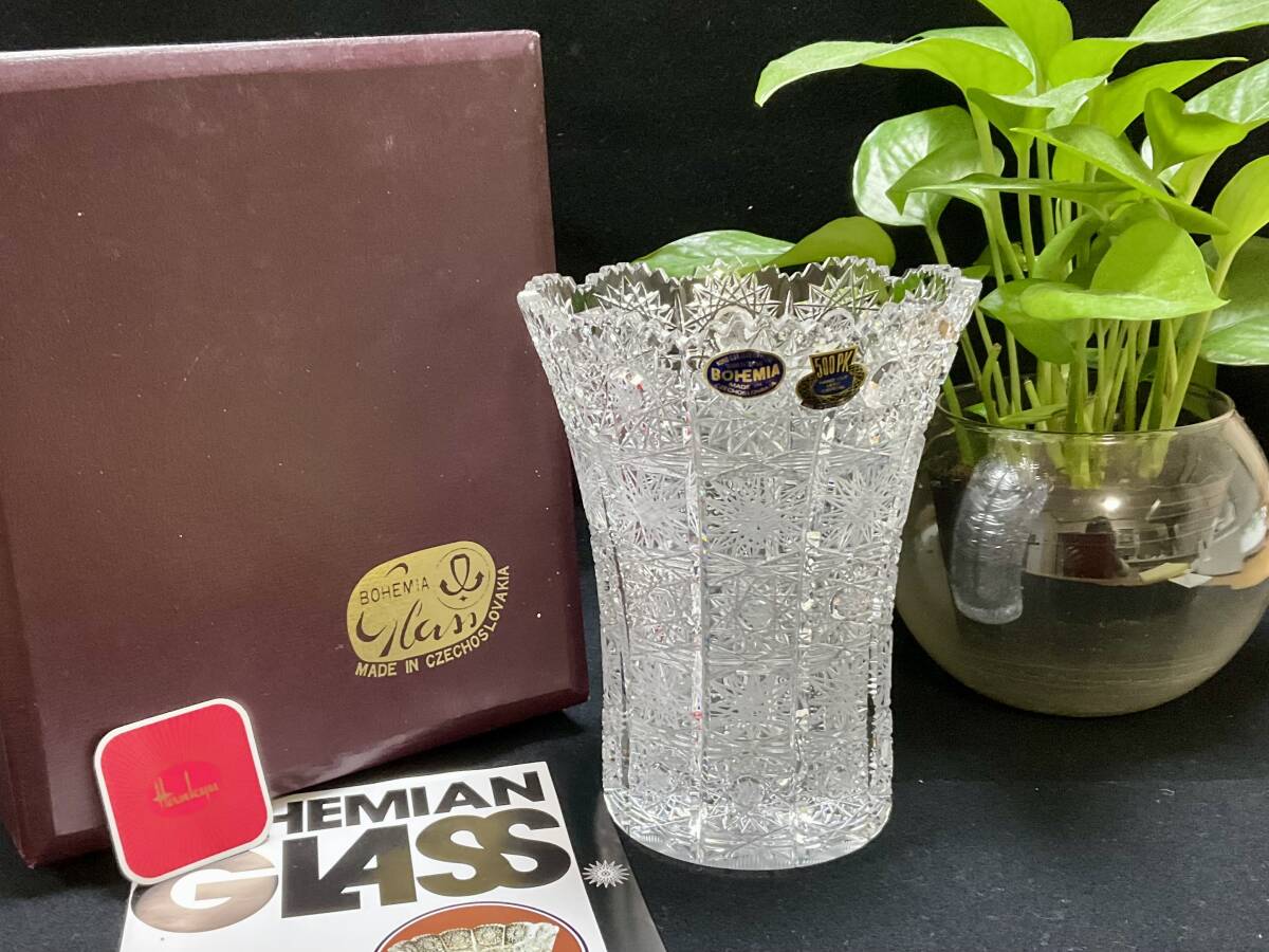 未使用 BOHEMIA ボヘミアクリスタル☆500PK ハンドカット 未使用 BOHEMIA ボヘミアクリスタル☆500PK ハンドカット