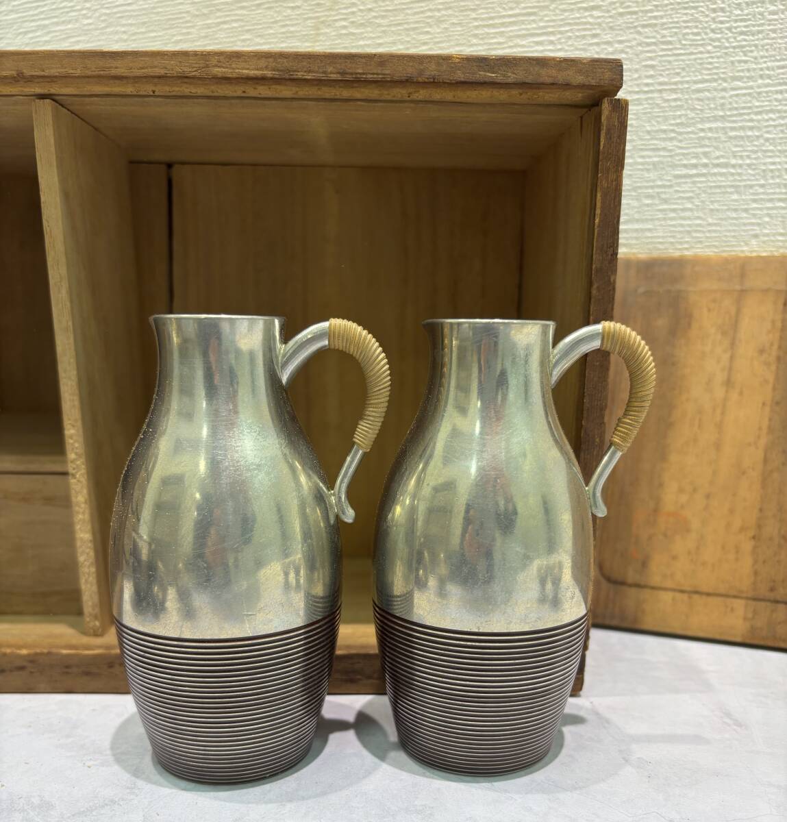 2674 錫製 酒器 酒器セット 本錫 盃 徳利 お猪口(錫製)|売買 2674 錫製 酒器 酒器セット 本錫 盃 徳利 お猪口(錫製)|売買