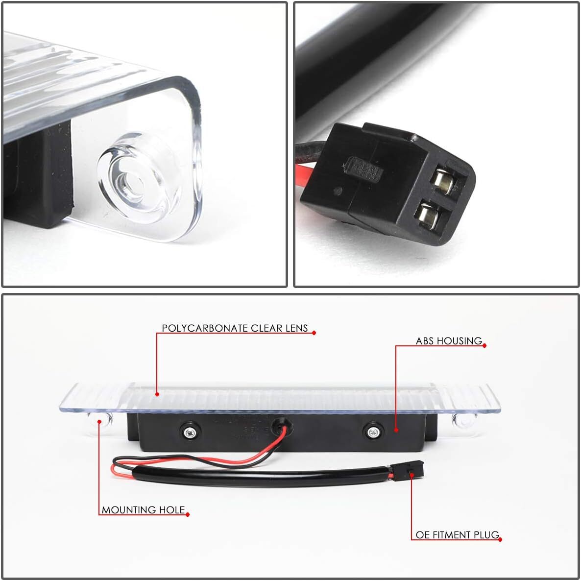 【激レア/LED/ブラック】03-19y エクスプレス サバナ ハイマウント ストップ ランプ ライト シボレー GMC バック リア テール ヘッド