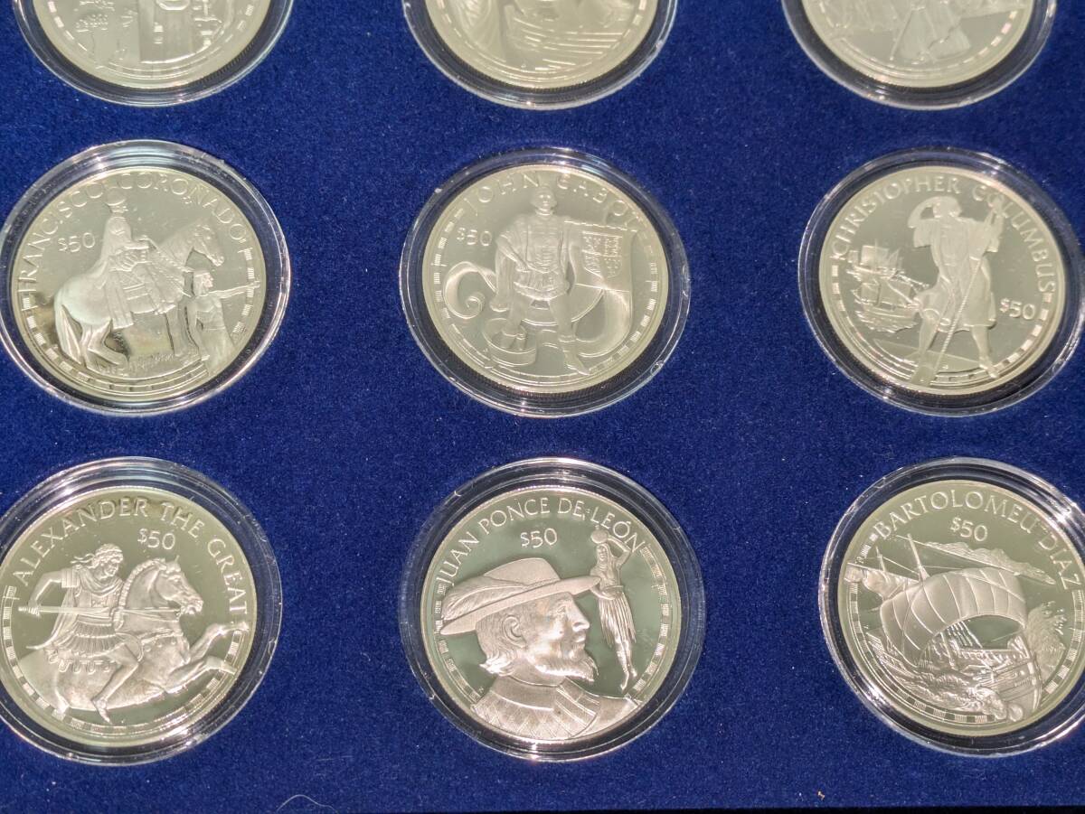 銀貨 Silver 925 50ドル フランクリンミント クック諸島 24枚