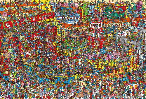 ジグソーパズル 500スモールピース ウォーリーをさがせ Where's Wally? おもちゃがいっぱい 38×26cm 500S-019　送料無料