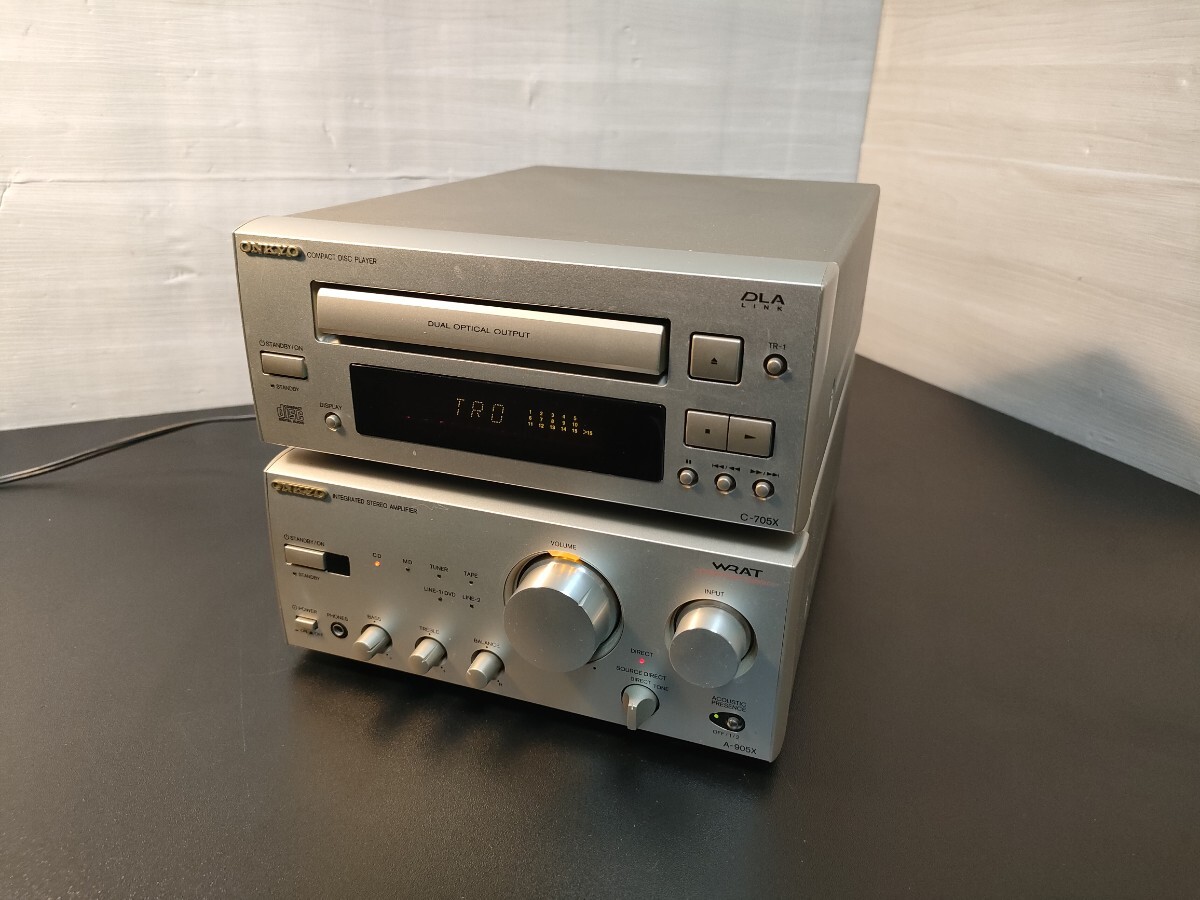 A497/ ONKYO オンキョー ステレオアンプ A-905X / CDプレーヤー A497/ ONKYO オンキョー ステレオアンプ A-905X / CDプレーヤー