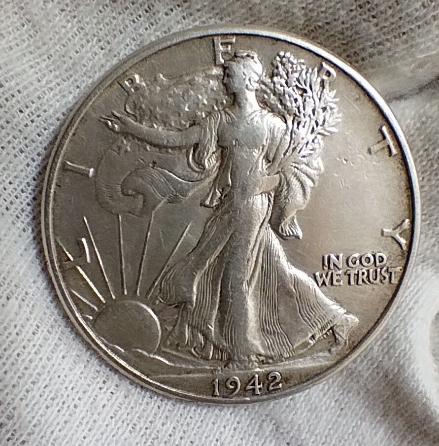 アメリカ銀貨 ウォーキングリバティ ハーフダラー 50セント アメリカ銀貨 ウォーキングリバティ ハーフダラー 50セント