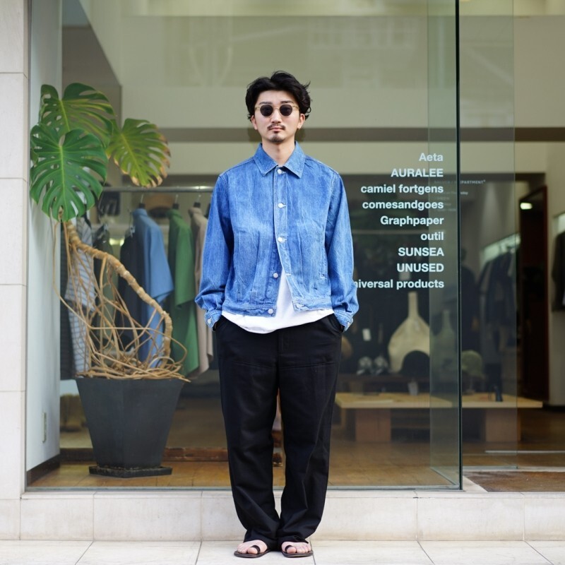 AURALEE オーラリー 23SS SELVEDGE FADED LIGHT DENIM BLOUSON AURALEE オーラリー 23SS SELVEDGE FADED LIGHT DENIM BLOUSON