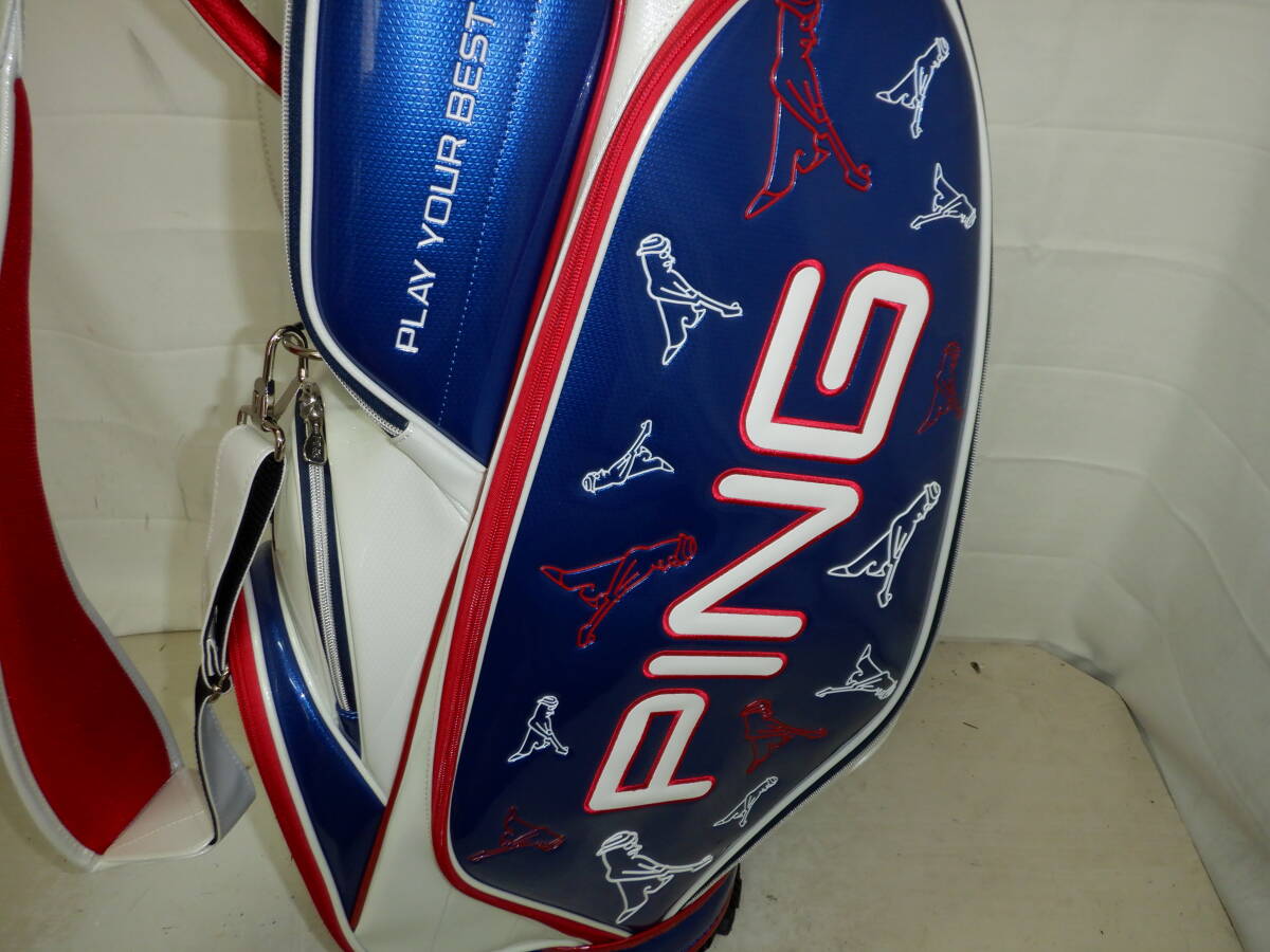 PING☆ピン☆Mr.PING☆9.5型☆エナメル☆限定カラー☆中古☆美品 PING☆ピン☆Mr.PING☆9.5型☆エナメル☆限定カラー☆中古☆美品