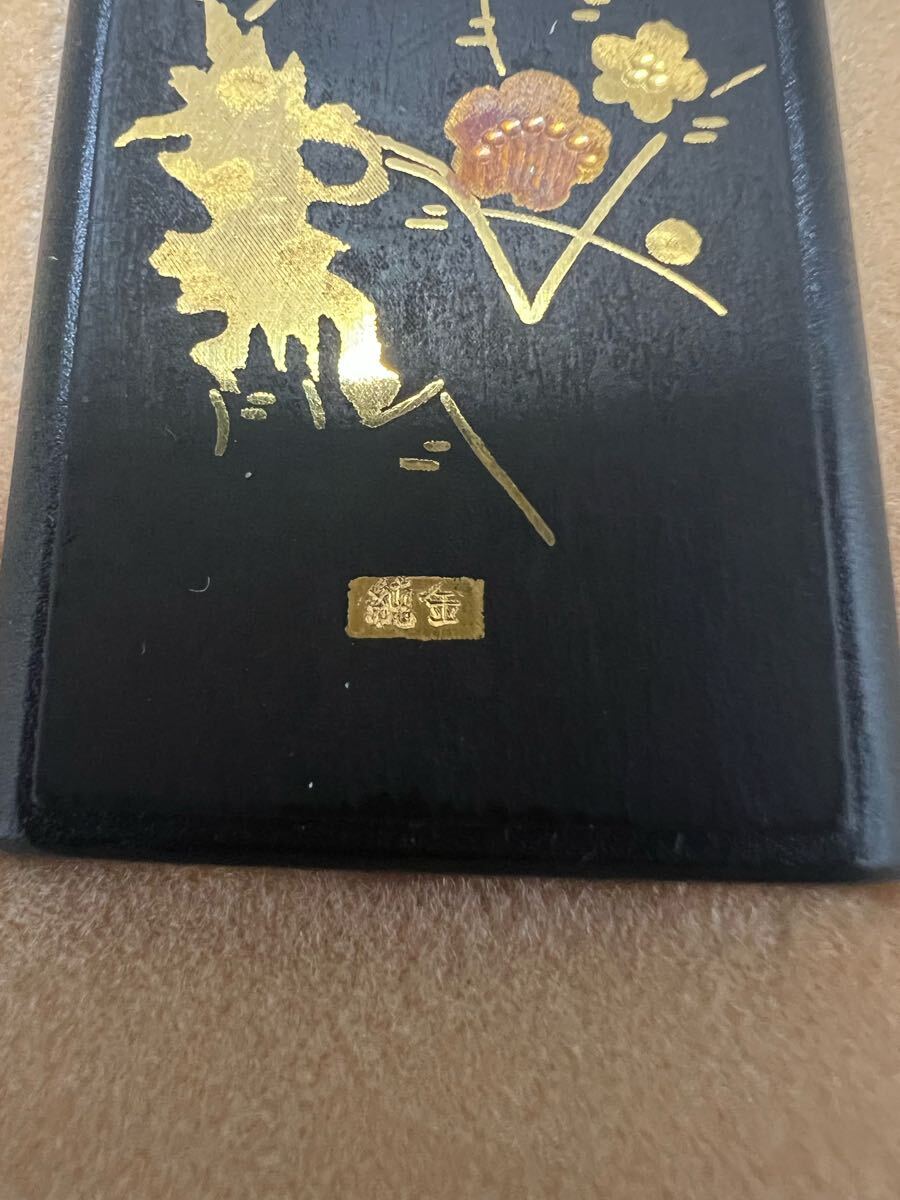 伝統工芸 純金象嵌 ライター ADMIRAL KEN 木製 黒漆 金蒔絵 ガス 伝統工芸 純金象嵌 ライター ADMIRAL KEN 木製 黒漆 金蒔絵 ガス