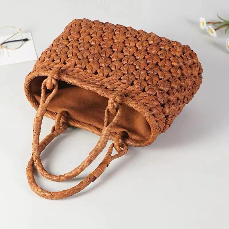 上品/綺麗★職人手作り良品 野山葡萄藤包かごバッグ 手編み山葡萄籠バッグ バスケット籐かご ハンドバック