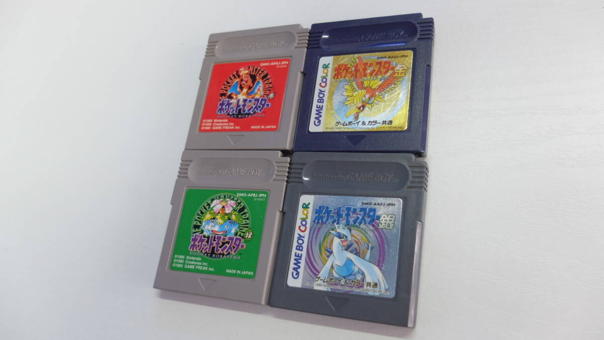 ゲームボーイソフト まとめて4個セット ポケットモンスター金/銀