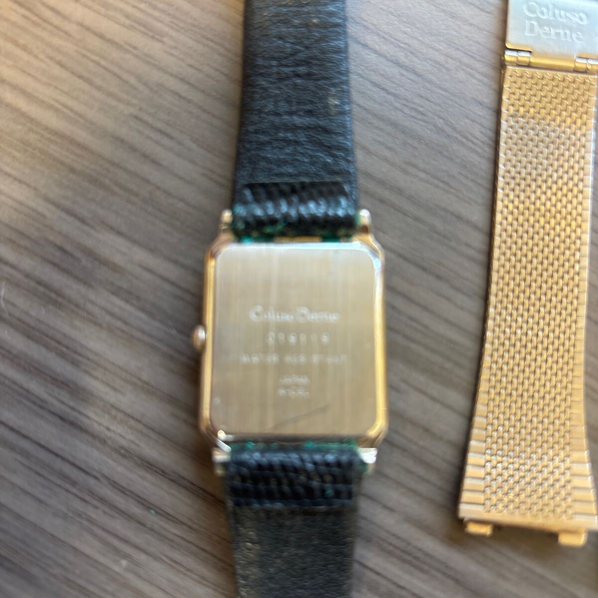 *COLUSO DERNE*koruso Dell ne*019119*A-C6L* Gold / черный * metal частота есть * мужские наручные часы * кварц * комплект *