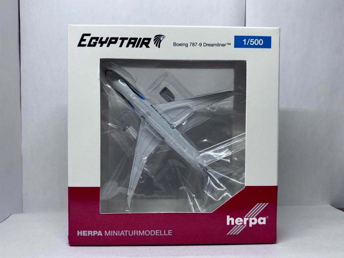 1/500 Herpa Egypt Air Boeing787-9 Dreamliner SU-GEU エジプト 1/500 Herpa Egypt Air Boeing787-9 Dreamliner SU-GEU エジプト