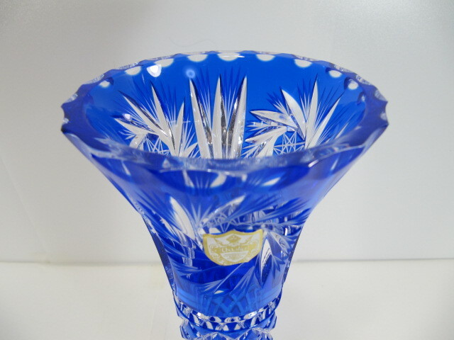 T-104◇【未使用保管品】クリスタル花瓶 カメイガラス KAMAY T-104◇【未使用保管品】クリスタル花瓶 カメイガラス KAMAY