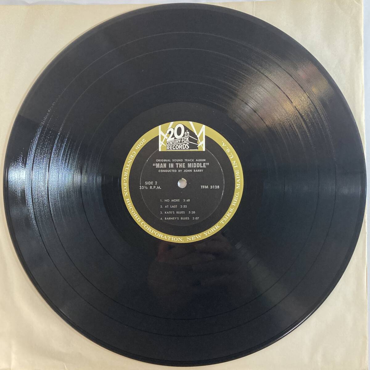 銃殺指令 (1964) ライオネル・バート、ジョン・バリー 米盤LP 20th Century Fox Records TFM 3128 MONO_画像5