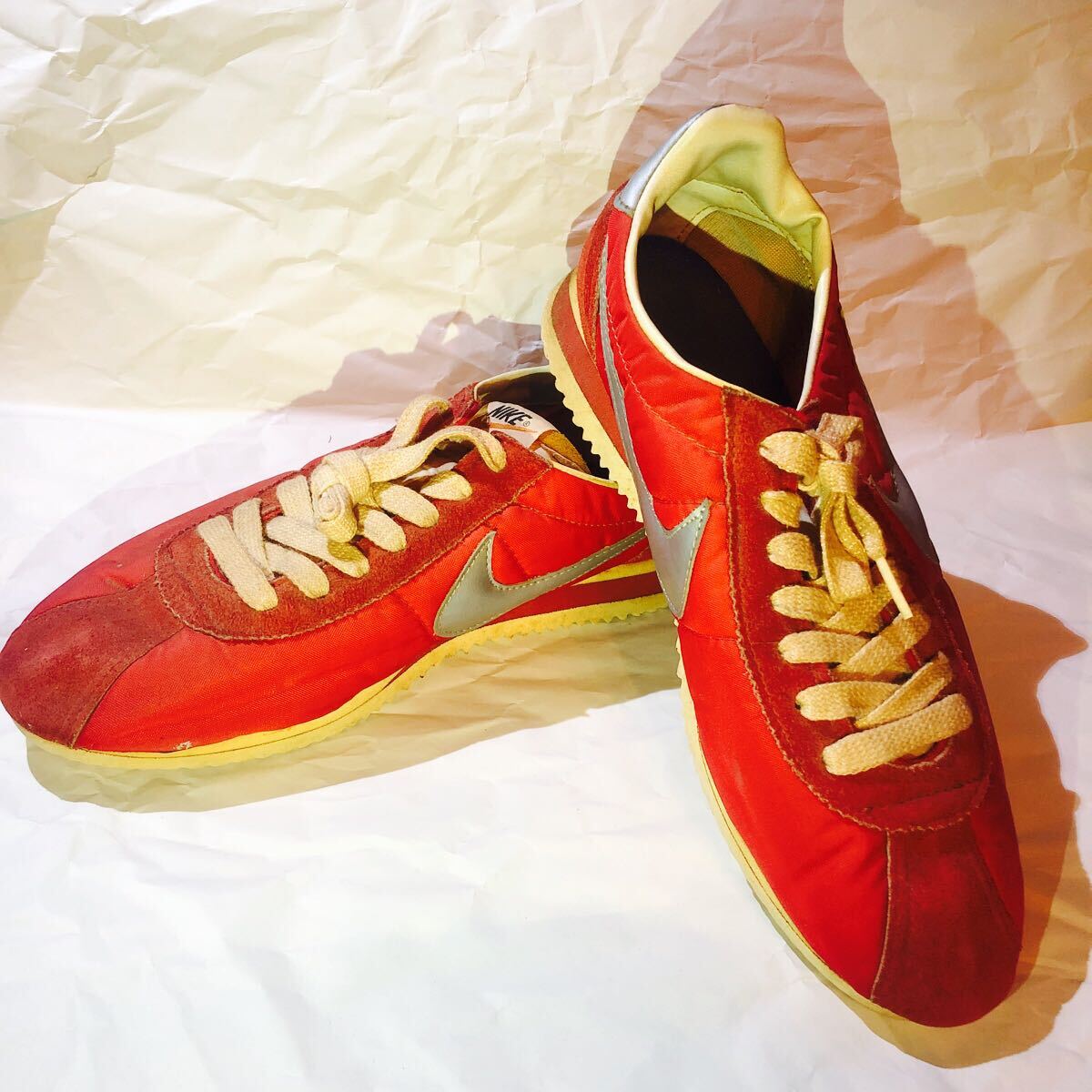 デッドストック70sビンテージNIKEナイキ CORTEZコルテッツ赤x銀 デッドストック70sビンテージNIKEナイキ CORTEZコルテッツ赤x銀