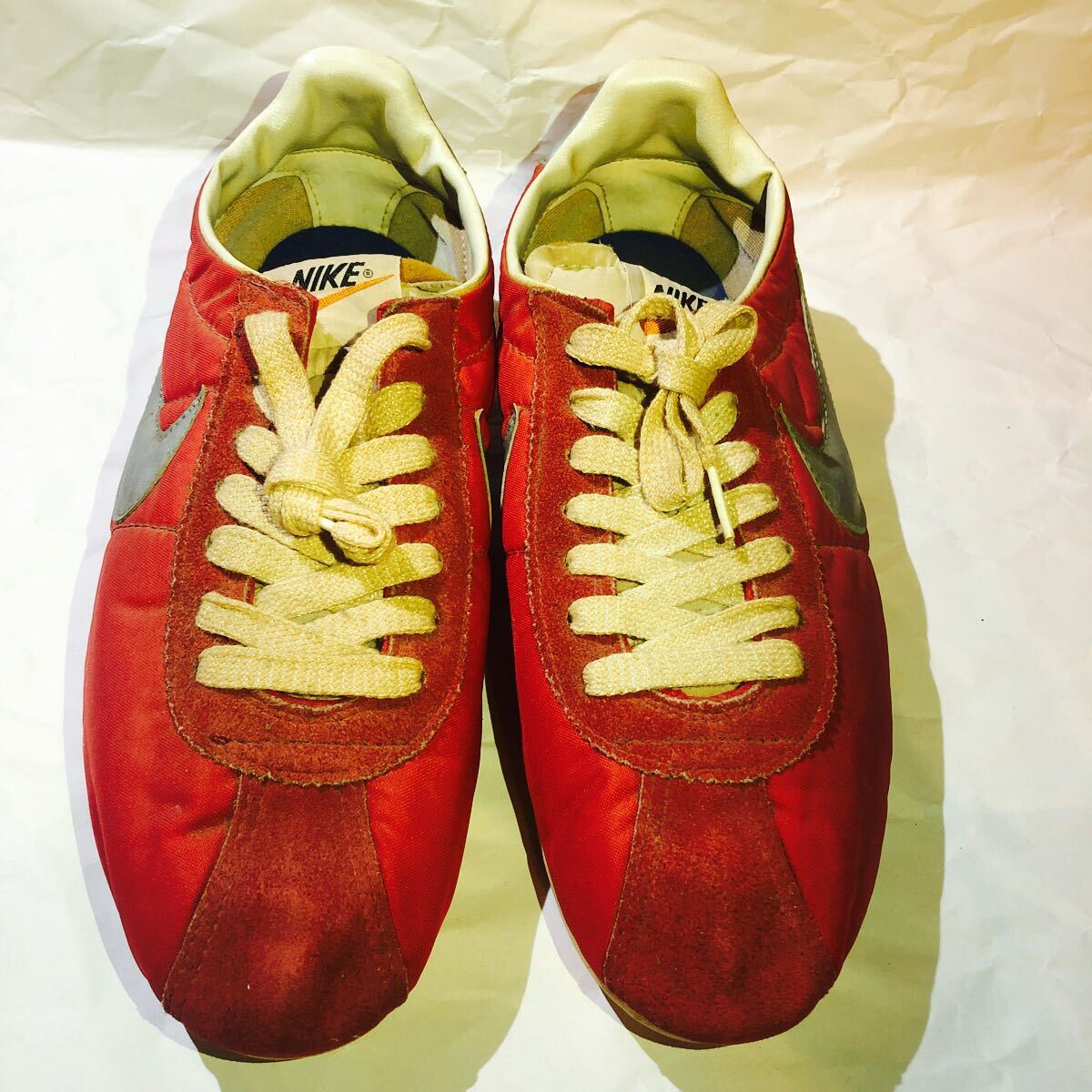デッドストック70sビンテージNIKEナイキ CORTEZコルテッツ赤x銀 デッドストック70sビンテージNIKEナイキ CORTEZコルテッツ赤x銀
