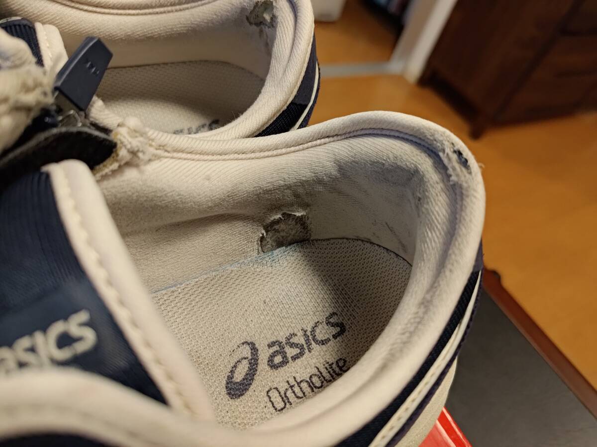 【送料無料】アシックス ハダシウォーカー 25.5cm 3E ネイビーブルー HADASHI WALKER ASICS ウォーキングシューズ_画像7