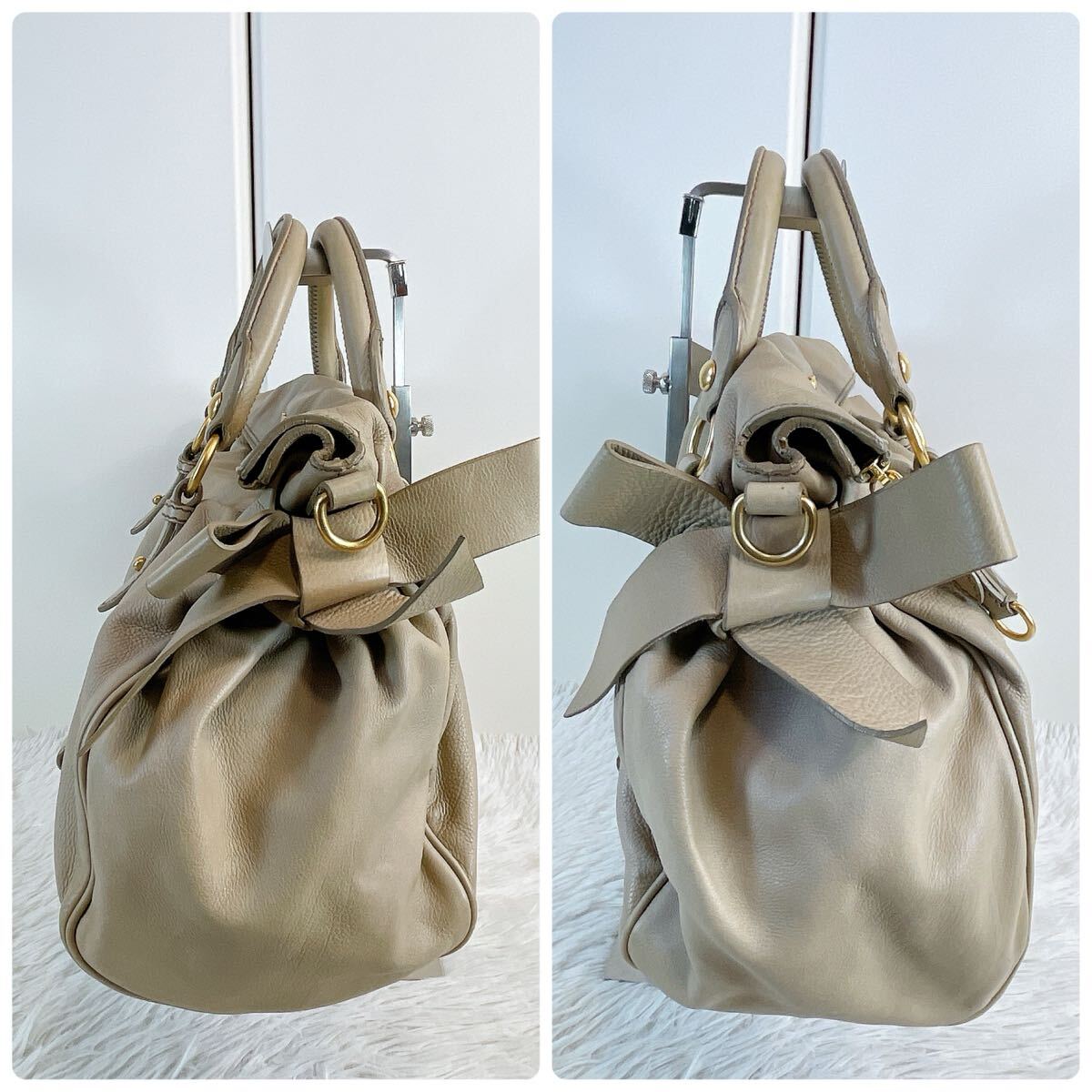 MIU MIU ミュウミュウ 2wayバッグ ハンドバッグ ショルダー MIU MIU ミュウミュウ 2wayバッグ ハンドバッグ ショルダー