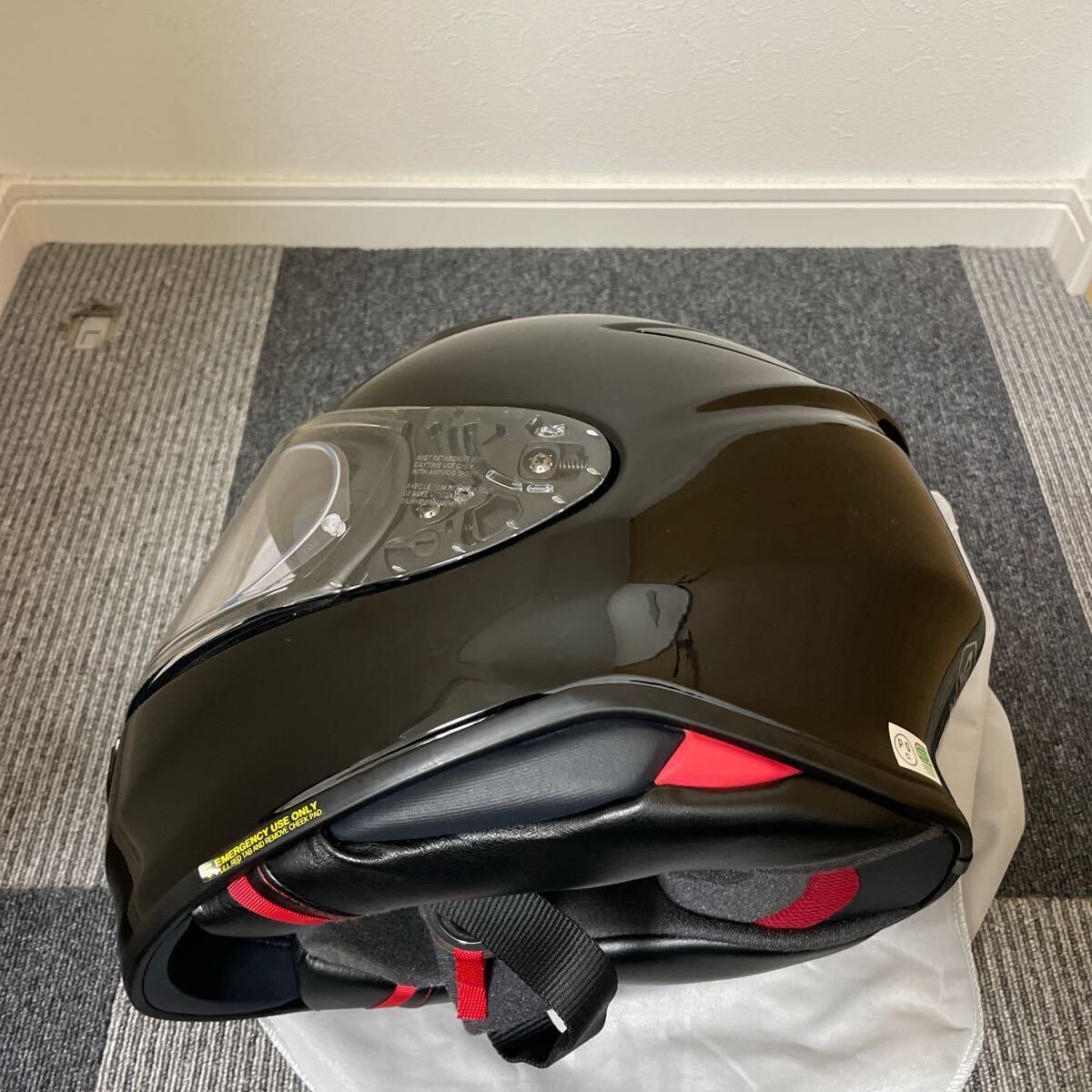 美品 SHOEI ショウエイ Z-8 Z8 フルフェイス ヘルメット 2022年3月 Lサイズ 59cm ブラック 黒 バイク 二輪 ツーリング オートバイ (263)