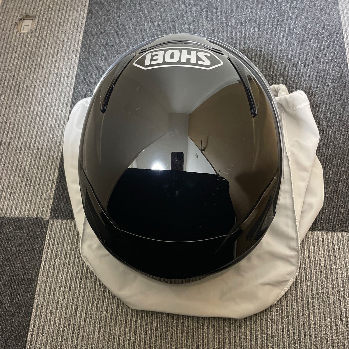 美品 SHOEI ショウエイ Z-8 Z8 フルフェイス ヘルメット 2022年3月 Lサイズ 59cm ブラック 黒 バイク 二輪 ツーリング オートバイ (263)