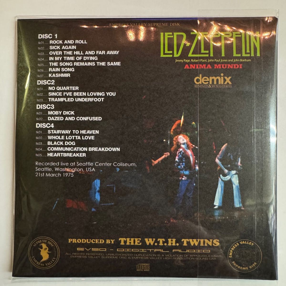 LED ZEPPELIN / ANIMA MUNDI - Seattle Demix「シアトル
