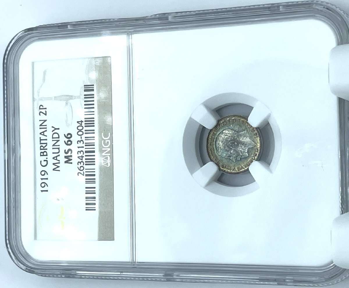 希少 1919年 最高鑑定 同グレード鑑定3枚 NGC MS66 イギリス 希少 1919年 最高鑑定 同グレード鑑定3枚 NGC MS66 イギリス