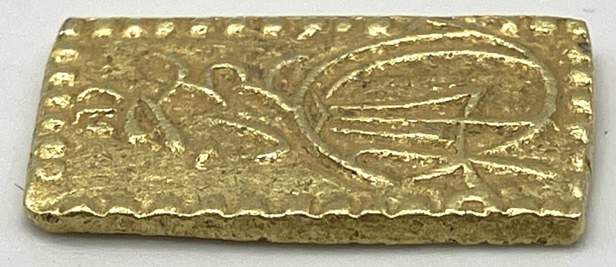 古銭 明治二分判金 3.06g 成分分析表付き(貨幣)｜売買された