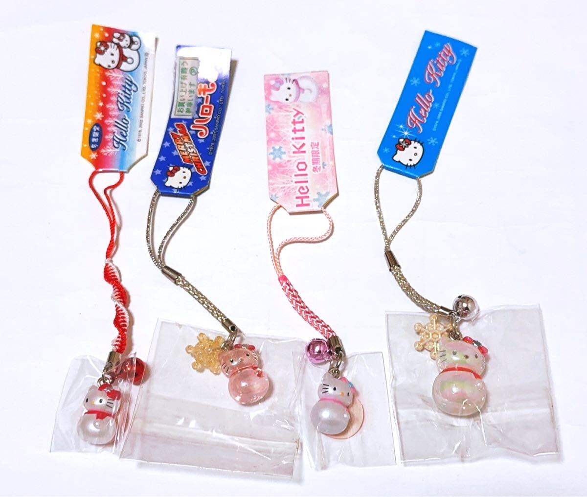 ☆1円〜 ハローキティ レア 冬季 夏季 限定 根付 ストラップ ☆1円〜 ハローキティ レア 冬季 夏季 限定 根付 ストラップ