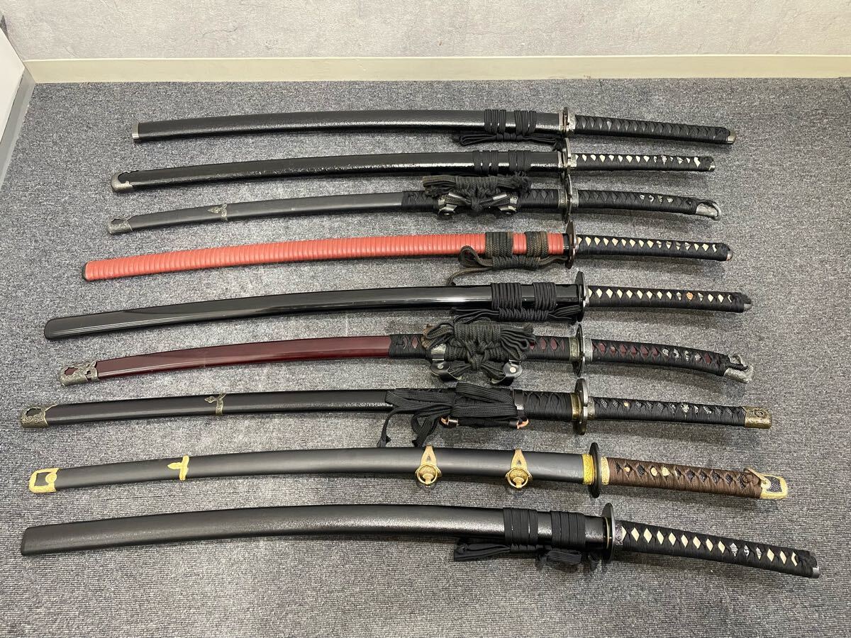 コレクター放出品 模造刀 9本 刀 演劇 舞台 小道具 まとめて コレクター放出品 模造刀 9本 刀 演劇 舞台 小道具 まとめて