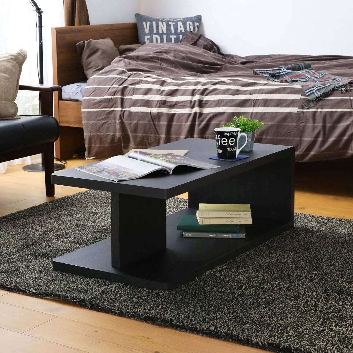 スタイリッシュ木製ソファテーブル - 高さ32cm 耐荷重20kg スタイリッシュ木製ソファテーブル - 高さ32cm 耐荷重20kg