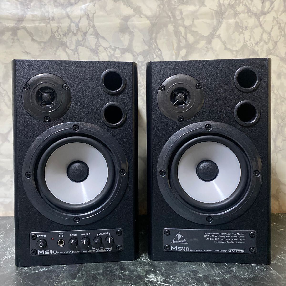 BEHRINGER MS40 モニタースピーカー アンプ内蔵 Yahoo!オークション - BEHRINGER ベリンガー MS40 アンプ内蔵