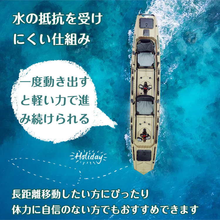 カヤック フィッシング 2人乗り 足漕ぎ 釣り パドル ペダル 分割 カヤック フィッシング 2人乗り 足漕ぎ 釣り パドル ペダル 分割