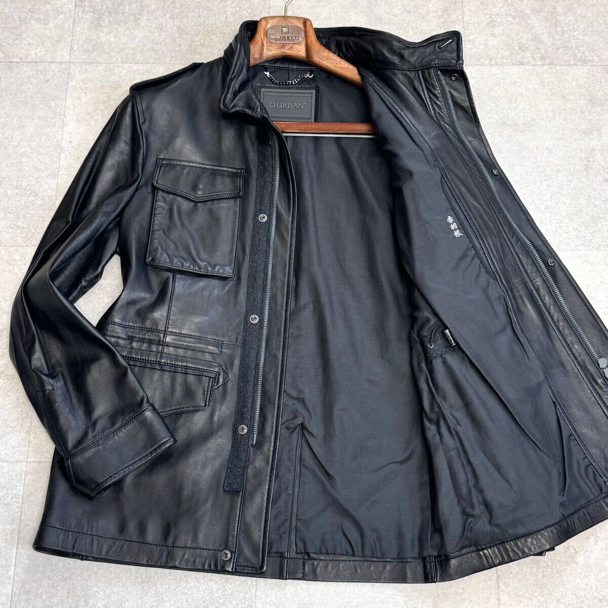 美品◎XLサイズ相当◎ DURBAN ダーバン 現行 ラムレザー 美品◎XLサイズ相当◎ DURBAN ダーバン 現行 ラムレザー