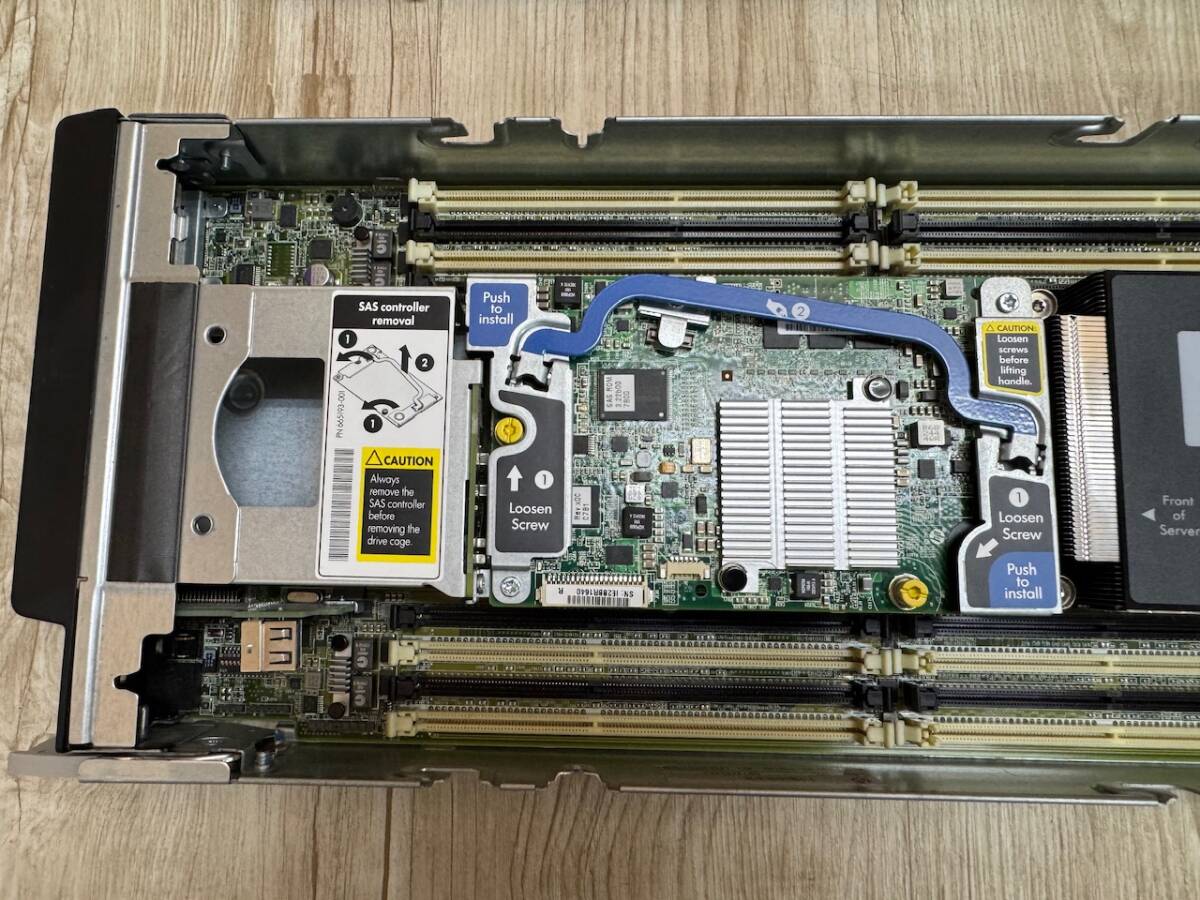 *H6001-0516-6 / HP ブレードサーバ - Proliant BL460c Gen8 - CPU:Xeon E5-2640(6core) - HBA-QMH2572 (8GB)/554FLB(10Gb) 発送:D