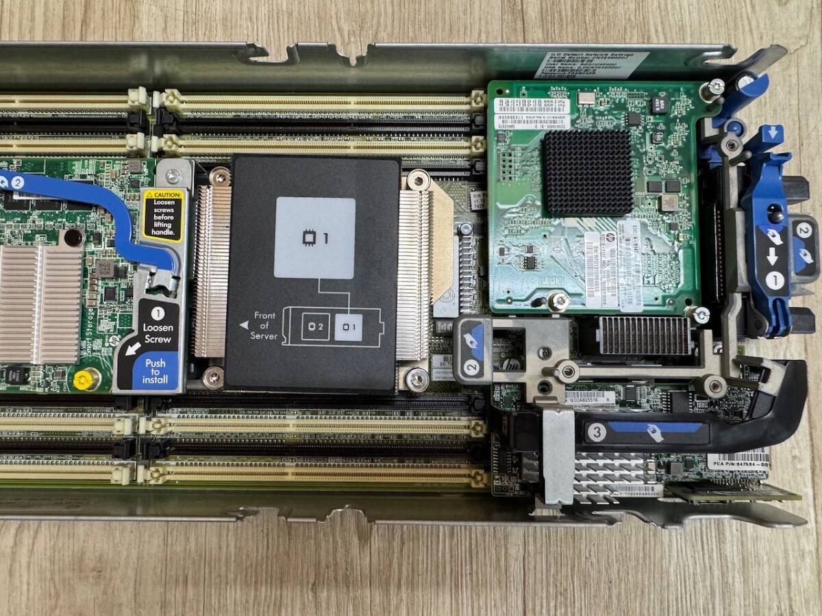 *H6001-0516-6 / HP ブレードサーバ - Proliant BL460c Gen8 - CPU:Xeon E5-2640(6core) - HBA-QMH2572 (8GB)/554FLB(10Gb) 発送:D