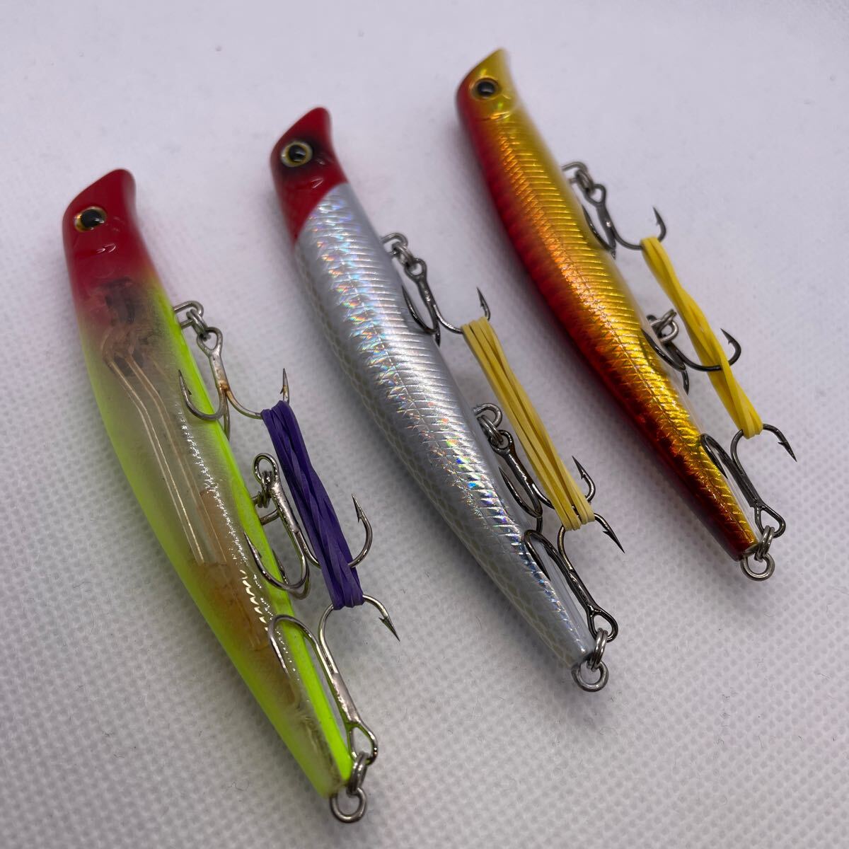 ★美品 送料無料★② ガイア GAEA エリアテン ３本セット エリテン エリア10 area 10 バチ抜け シーバス ばち 定番 ミノー ルアー 3個 釣り_画像6