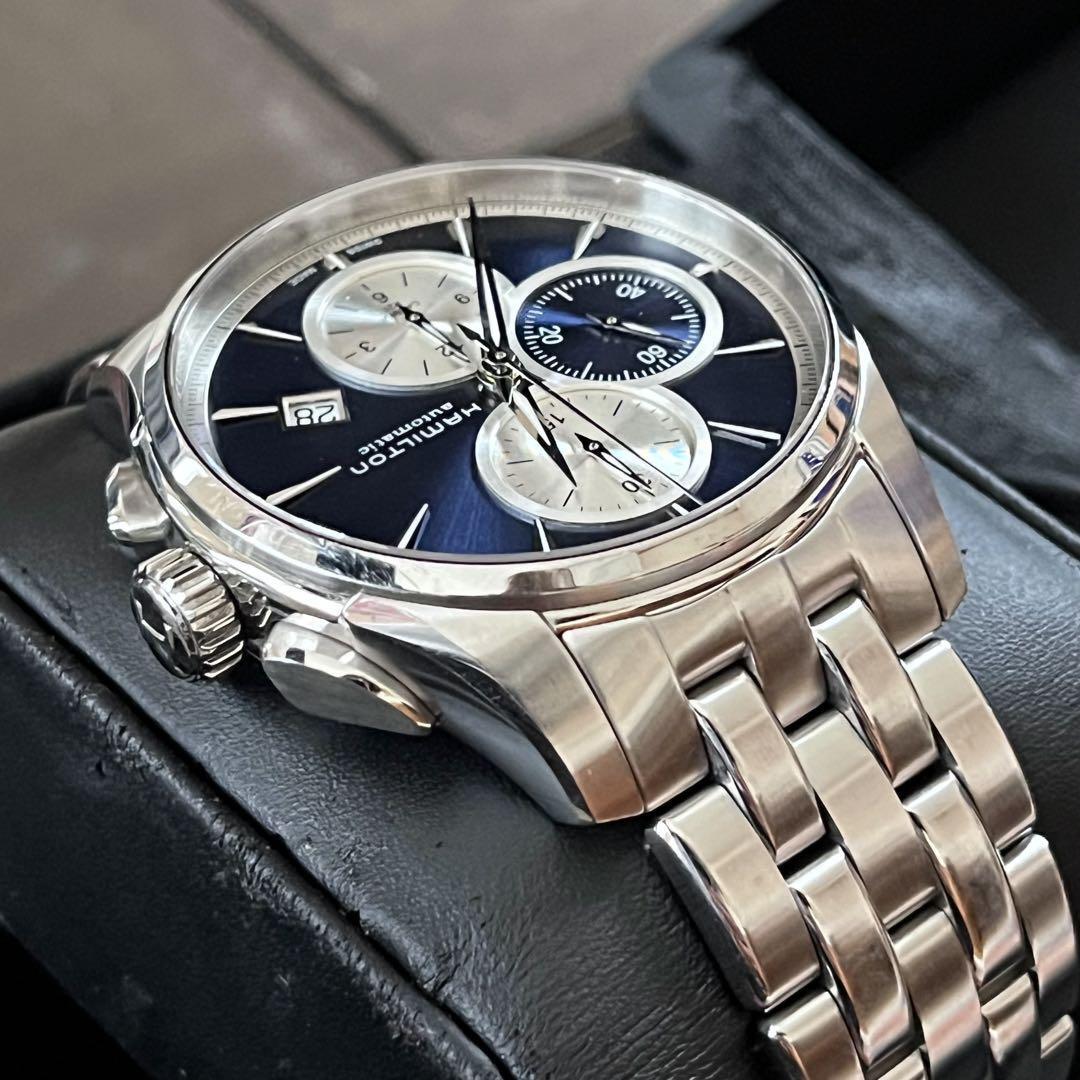 美品】HAMILTON ハミルトン ジャズマスター オートクロノ 自動 美品】HAMILTON ハミルトン ジャズマスター オートクロノ 自動