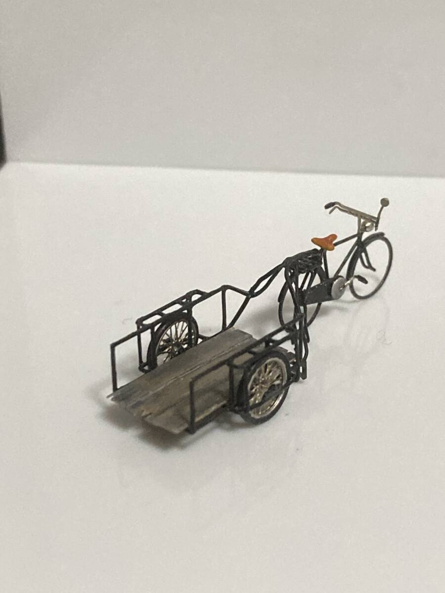 エコーモデル 自転車、リヤカーセット 451、452 組立て塗装済み エコーモデル 自転車、リヤカーセット 451、452 組立て塗装済み