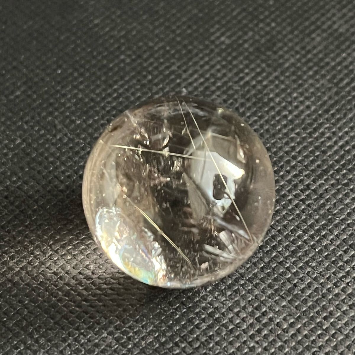新品 透明 ルチルクォーツ丸玉 約20 5ミリ 約12g ブラジル産 新品 透明 ルチルクォーツ丸玉 約20 5ミリ 約12g ブラジル産